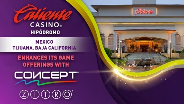 Caliente Casino Hipódromo instala os gabinetes CONCEPT da Zitro